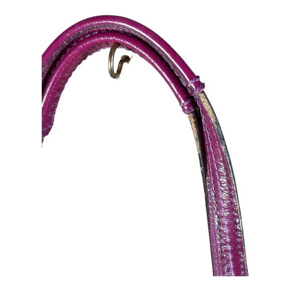 Coach‎ Purple and Beige Signature Bag - Picture 5 of 10